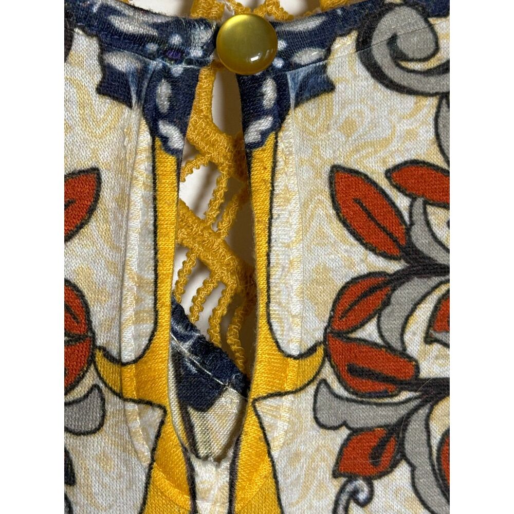 World Unity Tunic Size Xl With Yellow Crocheted B… - image 4